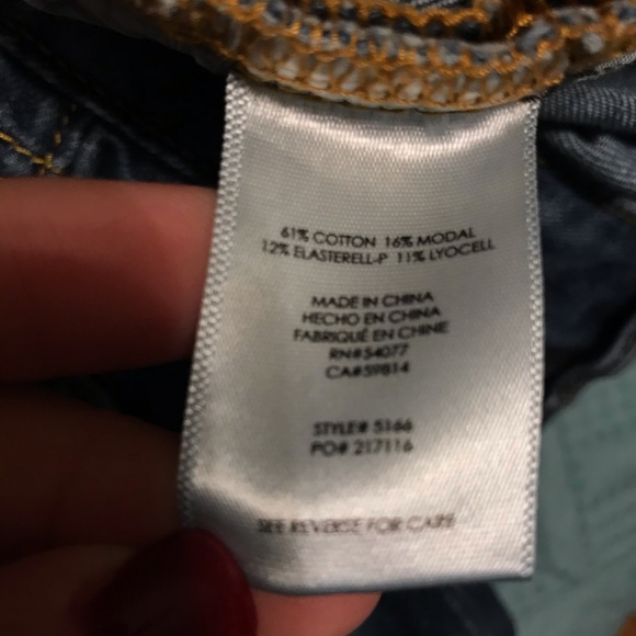 CAbi Straight Leg Blue Jeans 10 #5166 - Picture 4 of 4